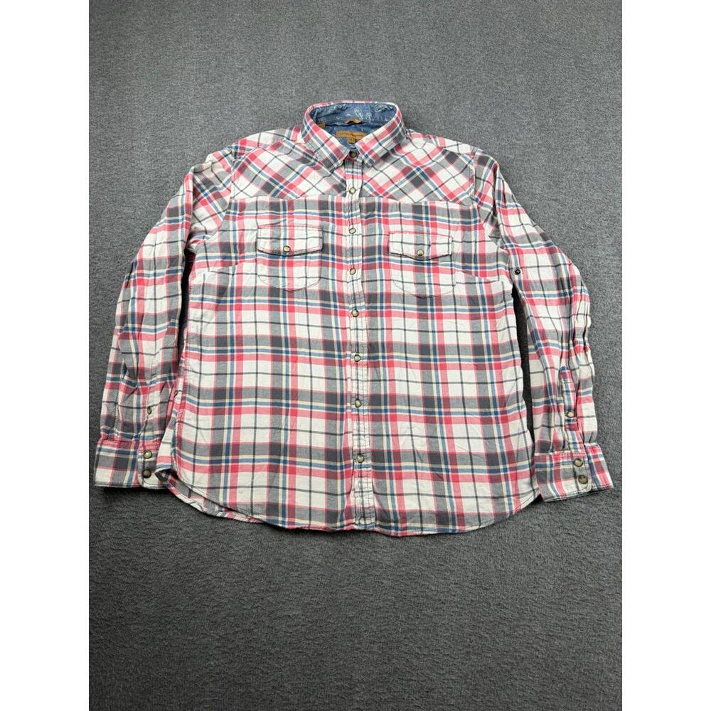 Jachs Girlfriend Women's Plaid Button-Up Shirt Size‎ Large